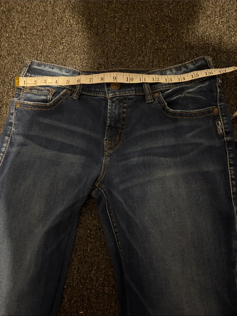 Silver Jeans Women's Boot Cut Dark Blue Denim size 32/31 - Picture 6 of 6